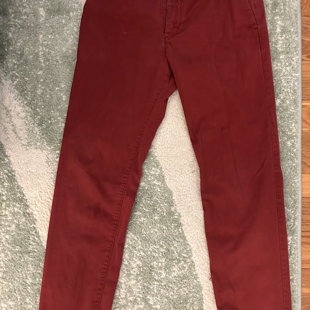 Express Men's Deep Red Chinos